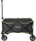 BERGER stabil Bollerwagen faltbar 129 Liter │ Handwagen Transportwagen Transportkarre Strandwagen Gartenwagen │ belastbar bis 100 kg, klappbar, robust, leichtgängig, grau/grün, Transporttasche