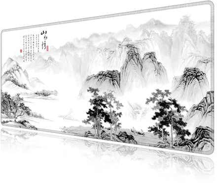 LL-COEUR XXL Paysage Tapis de Souris 70x30x0,3cm, Grand Ordinateur Gaming Mouse Pad Bureau Table Mat (700x300x3mm, Paysage 2)