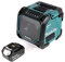 Makita DMR 202 G1 Baustellen Lautsprecher 18V - für Akku- und Netzbetrieb, mit Bluetooth-Funktion, AUX-Anschluss, USB-Port, LCD Display + 1x Akku 6,0 Ah - ohne Ladegerät