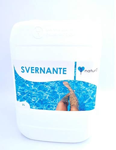 Naturii, Svernante per Piscine, Conservazione Dell'Acqua, Effetto Anti Gelo, Evita Insetti e Alghe, Utilizzo Invernale, Trattamento Ogni 2 Mesi, Azzurrante, 5 Litri
