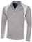 Calvin Klein Mens Micro Grid Half Zip Mid Layer - Slate/Silver - L