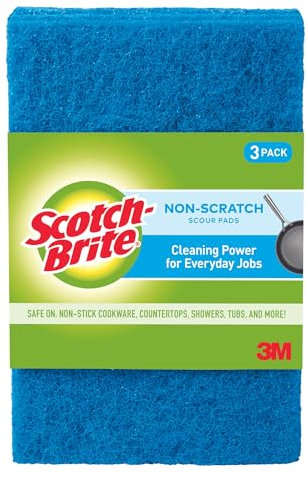 Scotch-Brite Estropajos Que no Rayan: 6 in. x 3.8 in. (Azul) / 3-Paquete