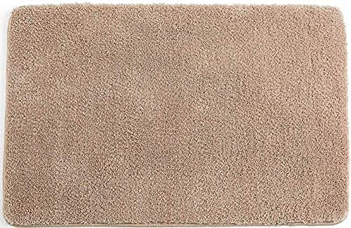 Tappeto Bagno Microfibra Tappeti per Bagno Tappeto Antiscivolo da Bagno Assorbente Tappeti da Bagno Morbida Tappetino Bagno Shaggy Tappetini per Il Bagno Lavabili in Lavatrice,Beige,30 x 50 cm