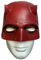 LePyCos DD Daredevil - Maschera opaca in lattice, per cosplay, feste in maschera, Halloween, colore: rosso