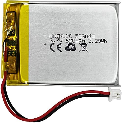 3.7v 503040 620mah wiederaufladbare Lithium-Polymer-Batterie passend für Cozmo Vector Robot Batterie Ersatz und DIY 3.7-5V elektronische Produkte mit eingebautem 2-Draht-Batterieaustausch