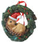 HYFAN Weihnachtsdekoration für kleine Tiere, zum Aufhängen, Dekoration für den Weihnachtsbaum, Zuhause, Büro, Raumdekoration mit Schnur (Neu, Igel)