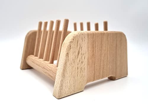 JOWE 6er Jausenbrett Halterung - Brettchenständer - Halterung für Schneidebretter - Bretterständer aus Eiche - Made in Österreich