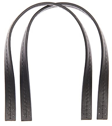 Rico Design Taschengriffe Kurz 2 Stk. 32.5 cm 100 PU Breite 1.3 cm Schwarz