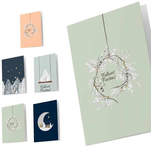 Unicef - Pack mit 10 Weihnachtskarten, Ice