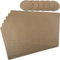 Mahewa® 6er Set Premium Tischset aus Kunstleder - Platzset abwaschbar und wasserdicht - Platzdeckchen Telleruntersetzer in Lederoptik (Gold/Sand, Eckig)