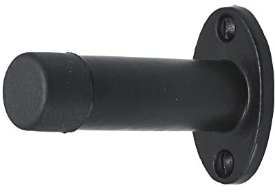 Old Hill Ironworks 76mm Antique Projection Door Stop (Skirting Mounted) - Black
