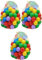 Livingshire Soft Plastic Play Pit Balls | Crush Proof | Baby Kid Playing Balls Toy for Indoor Outdoor, Swimming Pool, Trampoline Play | Diameter 5.5cm | (300, Multi Coloured)