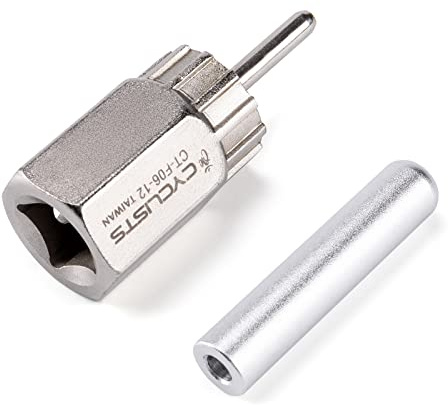 cyclists Cassette Removal Tool Sets - Chain Whip & Lock Ring Tool for Shimano HG Cassette/Freewheel Install Removal MTB Road Bike 7 8 9 10 11 Speed (CT-F06-12)