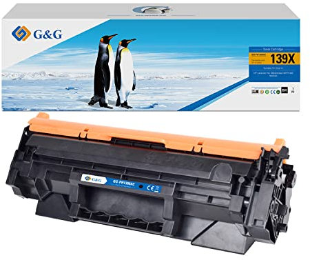 G&G Toner Kompatibel mit HP 139X W1390X für HP Laserjet Pro 3002dn 3002dw MFP3102 fdn MFP3102fdw Toner mit Chip (1 schwarz)