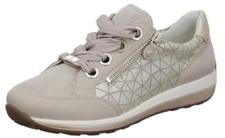 ara Damen Osaka Sneaker, Shell,Platin, 42.5 EU Weit