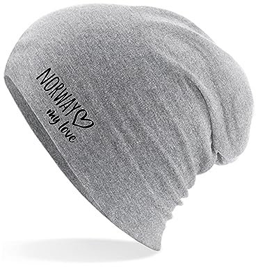 Huuraa Mütze Norway My Love Geschenk Heather Grey Norway Accessoire