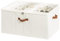 StorageWorks Shoe Organiser for Closet, Extra Large Fabric Shoe Storage Box Fits up to 24 Pairs, Shoe Organiser Containers, Shoe Box with Clear Cover, Adjustable Dividers for Shoe Storage, Beige