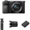 Sony Alpha 6700 | APS-C Mirrorless Camera with Sony 16-50mm Lens + Content Creator kit including Bluetooth Shooting Grip, E 15mm F1.4 G Lens and Rechargable Battery Pack