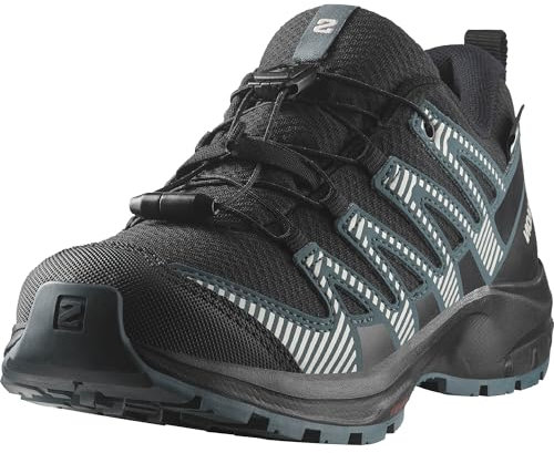 Salomon XA Pro V8 Climasalomon Chaussures Imperméables unisexes de randonnée et de course pour enfants, Fit précis, Adhérence tout-terrain, Look sportif, Black, 31