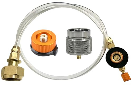 Fuel Canister Refill Adapter 3Pcs/Set Propane Isobutane Butane Refill Adapter Portable Camping Stove Adapter Outdoor Camping Accessories