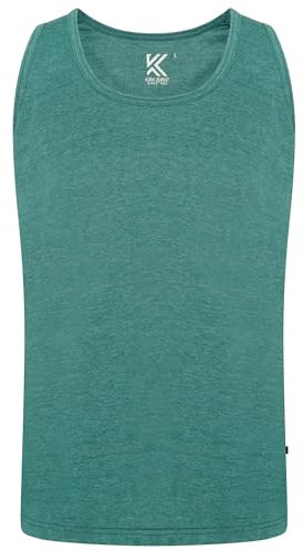 KAM Mens Sleeveless Vest Plus Size- Running Jogging Gym Sports Exercise Bodybuilding Workout Sleeveless Tank Top for Men, Tidepool Colour, Size- 2XL