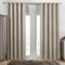 Dreamscene Microfibre Blackout Natural Curtains for Living Room Bedroom, Blackout Curtain Decorative Summer Winter Curtains Soft Modern Insulated Curtain Set, 46x72”