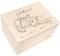 Creative Deco Erinnerungsbox Baby Personalisiert mit Namen | 40 x 30 x 24 cm | Individuelle Erinnerungskiste Geschenk zur Geburt für Mädchen und Jungen | Holzkiste mit Deckel | Farbdruck