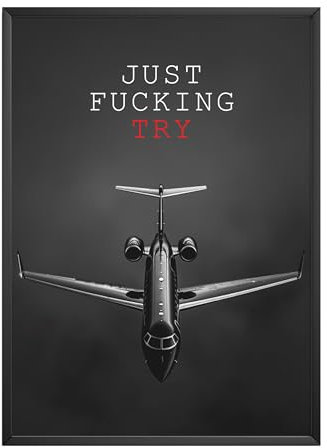 MJ-GRAPHICS® Motivationsbilder Flugzeug Bilder Büro, A3 Bild Büro Motivation Jet Motivationsbilder Mood Poster Luxus Life Style, Motivation Bild Affirmationen Büro, Kleiderraum Bild ohne Rahmen