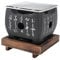 HUAOSN Tragbarer Japanischer Barbecue Grill, Haushalts Holzkohlegrill mitDrahtgeflecht Holzbasis, Lebensmittel Holzkohleofen mitJapanischer Schrift für Camping und Grillen