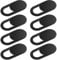 AOZUO Lot de 8 protections fines pour webcam, téléphone portable, appareil photo, ordinateur portable, protection de la vie privée, compatible avec les tablettes, ordinateurs de bureau, smartphones
