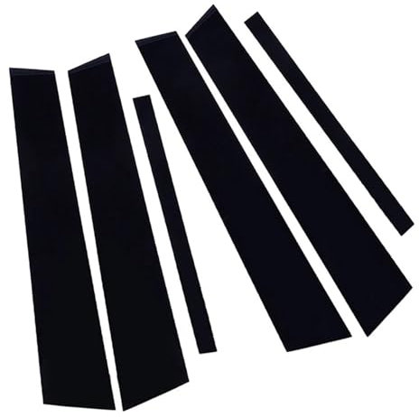 ZEPHYX 6 pièces, for BMW série 3 E46 berline 4 Portes berline 1998-2004 2005, poteaux de Pilier de fenêtre de Porte Garniture de Moulage Autocollants de Couverture Accessoires Montants de Porte et de