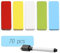 70 Stück Magnetstreifen beschreibbar, Abwischbare Magnetschilder Magnete zum Beschriften, Farbige Whiteboard Magnete für Whiteboards Magnettafeln Kühlschrankmagnete Magnet-Etiketten, 6 x 2 cm