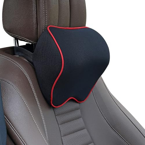 MNBVGHH Auto Nackenkissen, für Alfa Romeo 156 Sport Wagon (932) 2003-2006 PU-Leder KopfstüTze Reisen Kissen Atmungsaktiv,Weiche Kopfkissen Zum Fahren Und Reisen,B