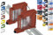 Supporto per guida Single per 18 Shellys: 1 Gen3,1PM Gen3,2PM Gen3,i4 Gen3,Plus 1,Plus 1PM,Plus 2PM,Plus i4,Plus 0-10V Dimm,Wave 1,Wave 1PM,Wave 2PM,Wave Shutter,Wave i4 (2x Rosso)
