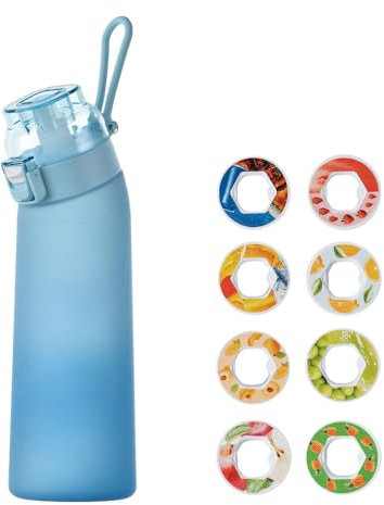 Trinkflasche mit Geschmack, Flasche Starter Set Lila Flasche Original, Trinkflasche 700ml mit 8 Pod, Wasser Flasche und Wasser mit Geschmack, Trinkflaschen Sets, Water Bottle with Flavor (2)