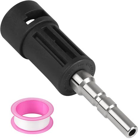 CPROSP Bajonett Adapter mit Teflonband, Hochdruckreiniger Zubehör Adapter, DN12 Schnittstelle, Geeignet Für die Meisten Hochdruck Wasserpistolen, Für Autowäsche, Terrassenwäsche