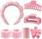 16pcs Spa Makeup Headband Set for Washing Face, Bubble Skincare Headband, Face Washing Wristbands, Big Hair Claw Clips, Elastic Hair Bands for Women Girls Makeup Removal Wash Spa Yoga Sports Shower