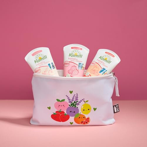 Kamill x Korea Edition - Sweet Set – 3x Hand- & Nagelcreme 75ml – Handcreme Peachy, Sweety & Jamong – Inklusive Kosmetiktasche – Multiset - Feuchtigkeitscreme