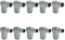 CABLEPELADO Pack Conectores Antena TV TDT - 5 Unidades Macho + 5 Unidades Hembra | Fácil Instalación