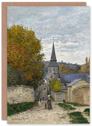 Artery8 Claude Monet Art Card Street in Sainte Adresse France