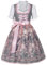Generisch Grau Oktoberfest Kinder Outfit Dirndl Mädchen 110 Mit Bluse Und Schürze Kinderdirndl 3 Teilig Trachtenmode Mittelalter Kleidung Set Trachtenkleid Blumenkleid Girl Cosplay Outfits