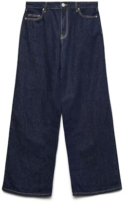 VERO MODA Female Weit geschnitten VMFAYE Niedrige Taille Weiter Beinschnitt Jeans