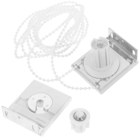 HORIALENCE Kit di Ricambio per Tende a Rullo con Catena a Perline e Accessori in ABS e Lega di Alluminio, per Riparazione Tende da Finestra Interne con Funzionamento Fluido