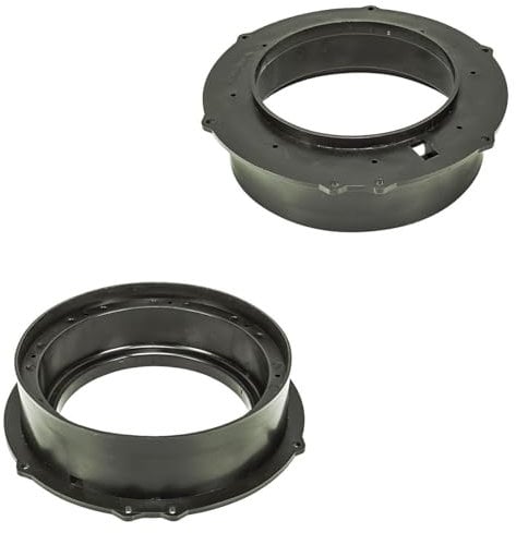 tomzz Audio 2857-024 SOLID Lautsprecherringe Adapter Halterungen kompatibel mit Skoda VW Golf V T5 Tiguan Touran TT Q3 Skoda Yeti Octavia Fronttür für 165mm DIN Lautspreecher