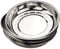 Bblie Lot de 6 Assiettes de Service en Acier Inoxydable, Plateau Inox Rond, Assiettes Camping, Vaisselle Assiette de Dîner