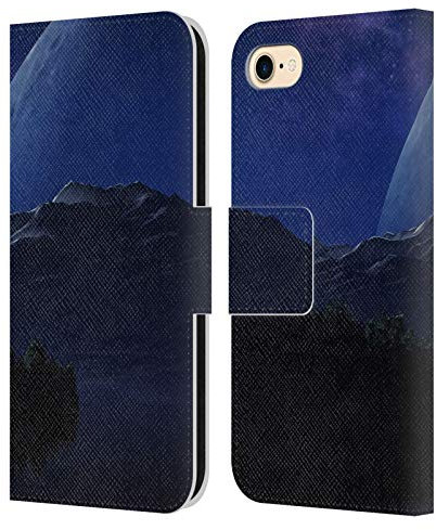 Head Case Designs Offizielle Simone Gatterwe Die Neue Erde Wolke Und Raum Leder-Wallet-Hülle Kompatibel mit Apple iPhone 7/8 / SE 2020 & 2022