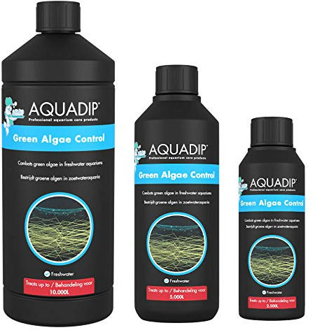 Aquarium Green Algae Remover Killer for Freshwater Fish Tank Green Water Control Removal Exit (2 x 500ml Bottles Plus 2 Pumps)