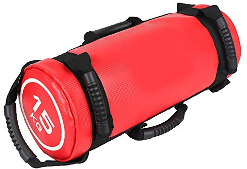 Porfeet Sandsack, 5/10/15/20/25 / 30kg Füllgewicht Krafttraining Fitnessübung Sandsack rot 25 kg