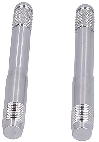 Qiilu Goupille de Suspension de Roue, 2 Pièces Goupilles D'alignement de Goujon de Roue Guide de de Roue Outil en Acier Inoxydable à Filetage M14 X 1.5