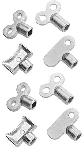 Housoutil 8pcs Radiator Valve Keys Radiator Bleed Hole Key Radiator Vent Air Release Valve Durable Key Plumbing Valve Key for Radiators and Faucets Accessories